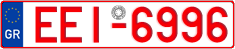 License plate of Greece, Tax-exempt vehicles