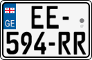 License plate of Georgia, Cars (2014)