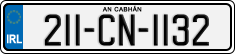 License plate of Ireland, Regular plates