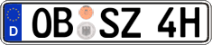German license plate, Plates for oldtimers (type 