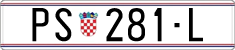 License plate of Croatia, Regular plates