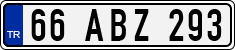 License plate of Turkey, Regular plates