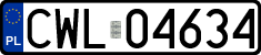 License plates of Poland, Regular car plates