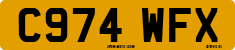License plate of the United Kingdom, 1983 year system