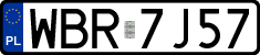 License plates of Poland, Regular car plates