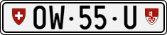 License plate of Switzerland, Dealer (with 