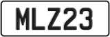 License plate of New Zealand, ABC1(23)