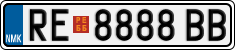 License plate of North Macedonia, Regular plates (2012)