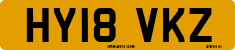 License plate of the United Kingdom, 2001 year system
