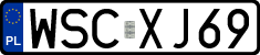 License plates of Poland, Regular car plates