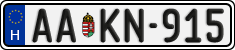 license plates of Hungary, Regular plates (2022)