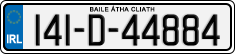 License plate of Ireland, Regular plates