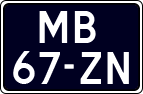 License plate of the Netherlands, Motorcycles