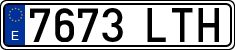 License plates of Spain, Ordinary (2000)