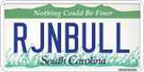 South Carolina, Vanity Plates