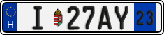 license plates of Hungary, Temporary (2022)