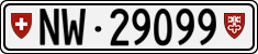 License plate of Switzerland, Cars