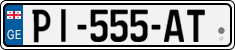 License plate of Georgia, Cars (2014)