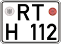 German license plate, Regular plates
