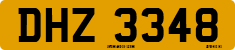 License plate of the United Kingdom, Northern Ireland (1966)
