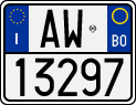 License plate of Italy, Motorcycles (1994 year series)