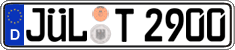 German license plate, Regular plates
