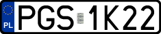 License plates of Poland, Regular car plates