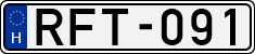 license plates of Hungary, Cars (1990)