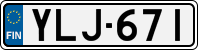 License plate of Finland, Cars
