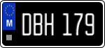 License plate of Malta, Oldtimers (ABC 123)