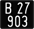 License plate of Austria, 1947 year system
