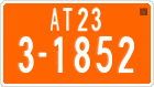 License plate of Cambodia, Vehicles w/o paid duty