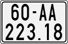 License plate of Vietnam, Motorcycles