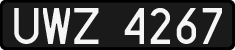 License plates of Poland, 1976 year system