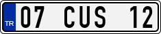 License plate of Turkey, Regular plates