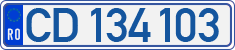 License plate of Romania, Diplomatic