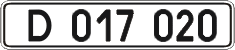 License plate Ukraine, Diplomatic