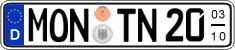 German license plate, Seasonal plates