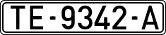 License plates of Spain, 1971 year series