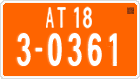 License plate of Cambodia, Vehicles w/o paid duty
