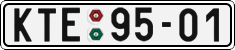 License plate of the Czech Republic, Cars (1960)