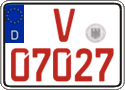 German license plate, Red license plates