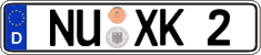 German license plate, Regular plates
