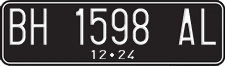 License plate of Indonesia, Regular plates