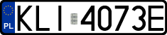 License plates of Poland, Regular car plates