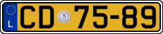 License plate of Luxembourg, Diplomatic