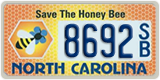 North Carolina, Specialty plates (XXXX A/B)