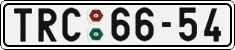 License plate of the Czech Republic, Cars (1960)