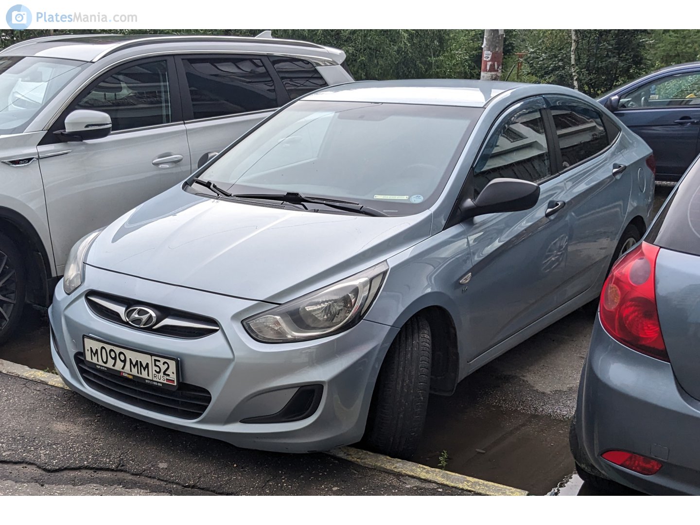 м 099 мм 52, Hyundai Solaris 1st gen Sedan (RB), 2011–2014