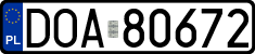 License plates of Poland, Regular car plates